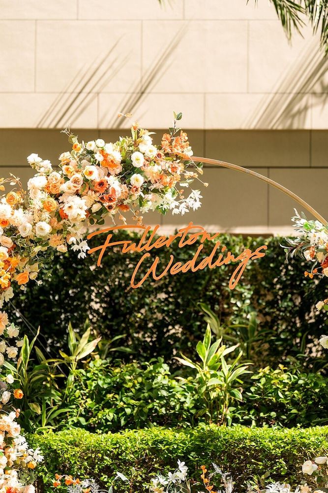 Outdoor wedding area