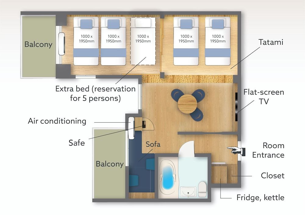 Room layout blue print