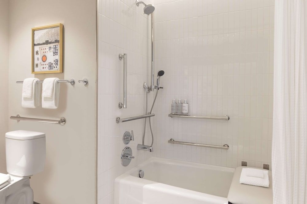 Standard Double Room, 2 Queen Beds, Accessible (Mobility & Hearing, Roll-in Shower)