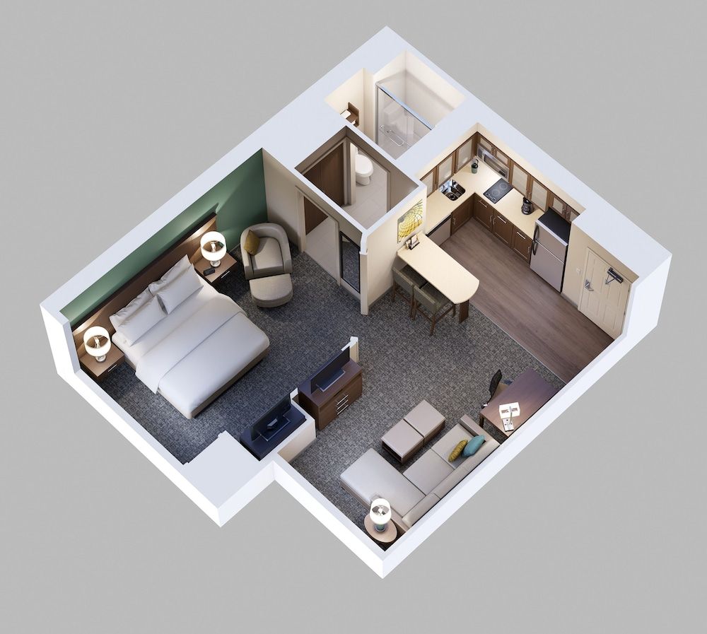 Studio Suite, 1 Queen Bed, Accessible, Kitchen (Communications)