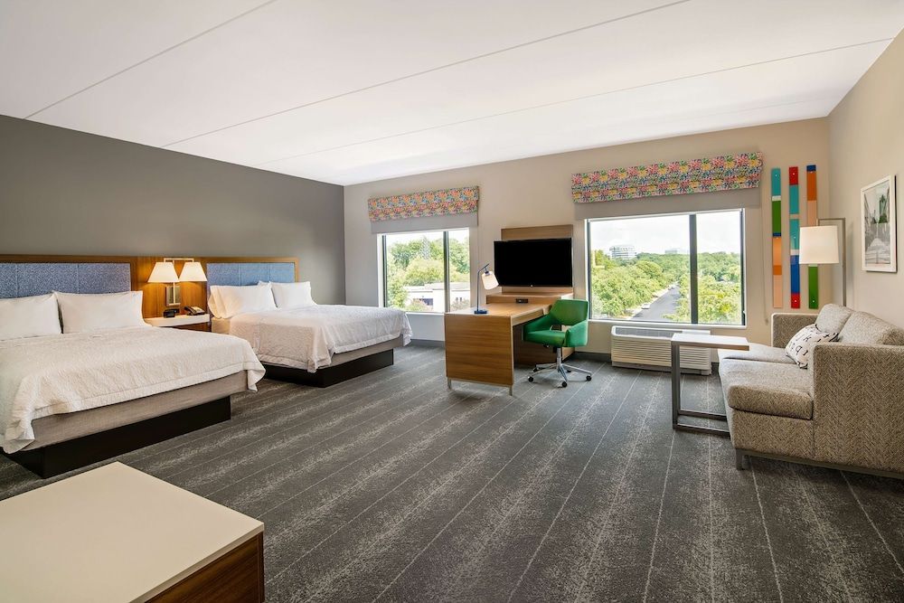 Suite, 2 Queen Beds, Accessible, Non Smoking (Mobility & Hearing, Roll-in Shower)