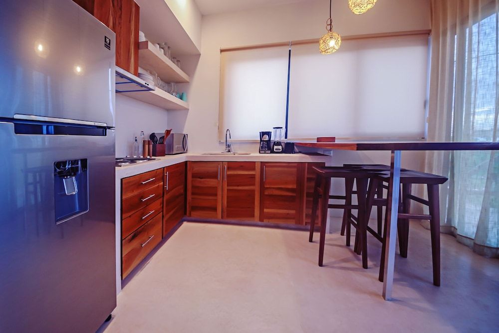 Casa Astral Eco Luxury Holbox Island - Sunset and Ocean View with Rooftop Pool (steps from the beach) Standard Apartment, 2 Bedrooms, Kitchen 23