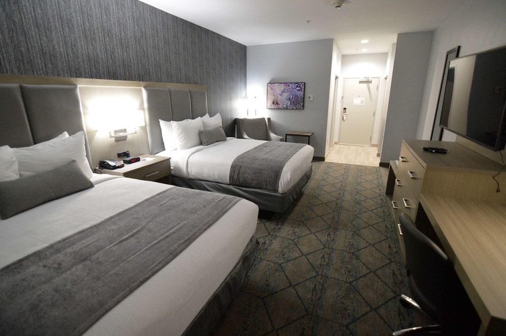 Standard Room, 2 Queen Beds, Non Smoking, Refrigerator & Microwave