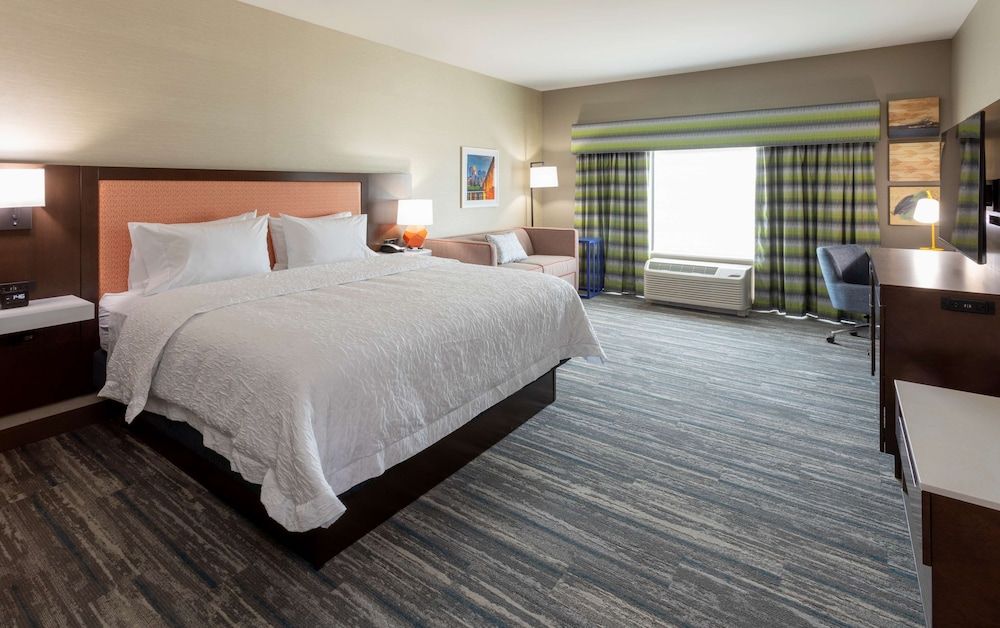 Room, 1 King Bed with Sofa bed, Refrigerator & Microwave