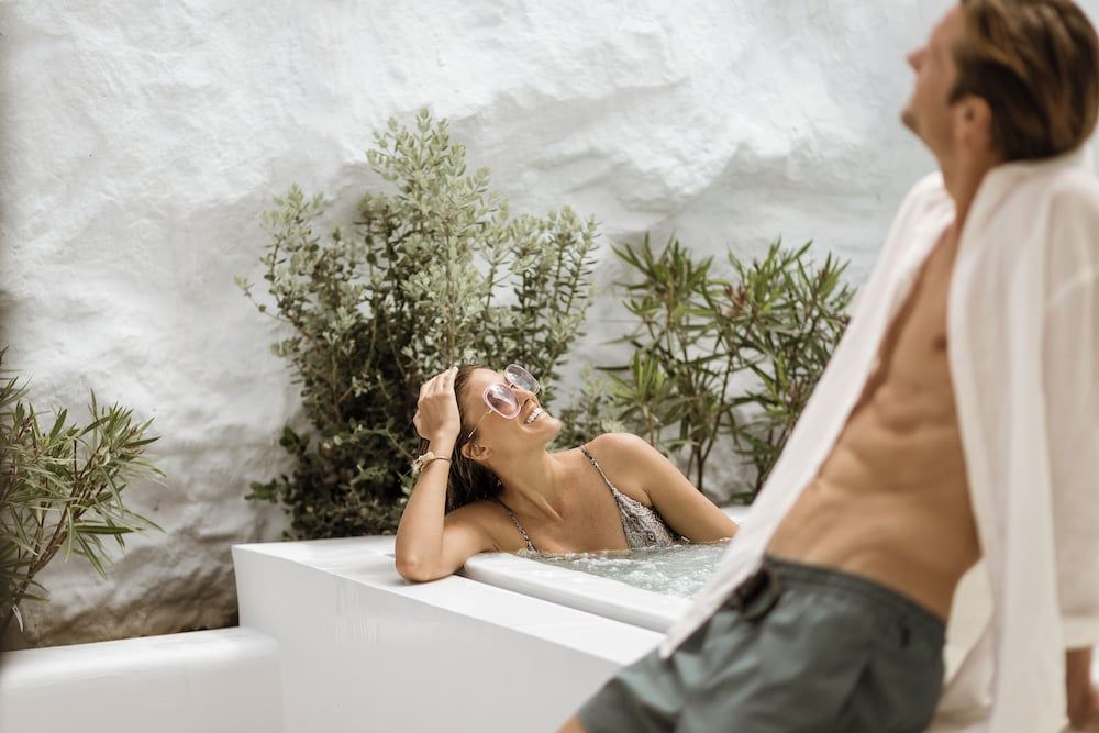 Lovia Mykonos Junior Suite, 1 King Bed, Jetted Tub 7