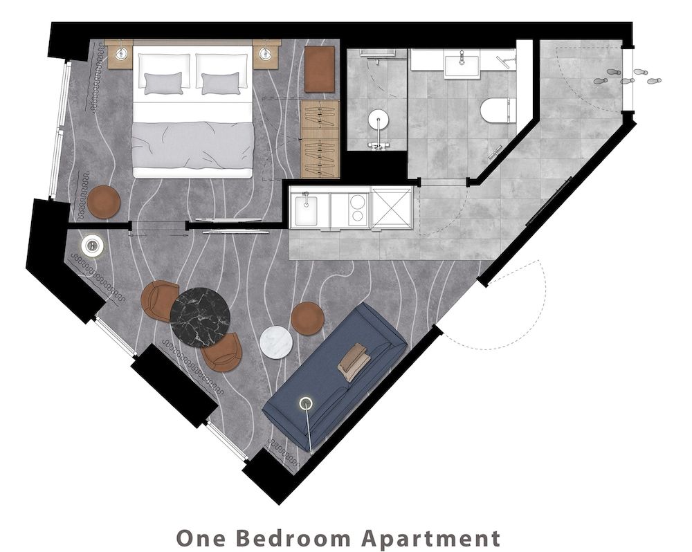 Adina Apartment Hotel Wiesbaden Apartment, 1 Bedroom (Sofabed) 6