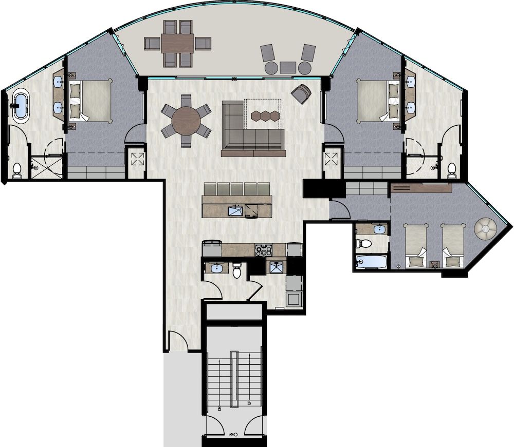 Max Beach Resort Room, 3 Bedrooms, Accessible, Oceanfront 3