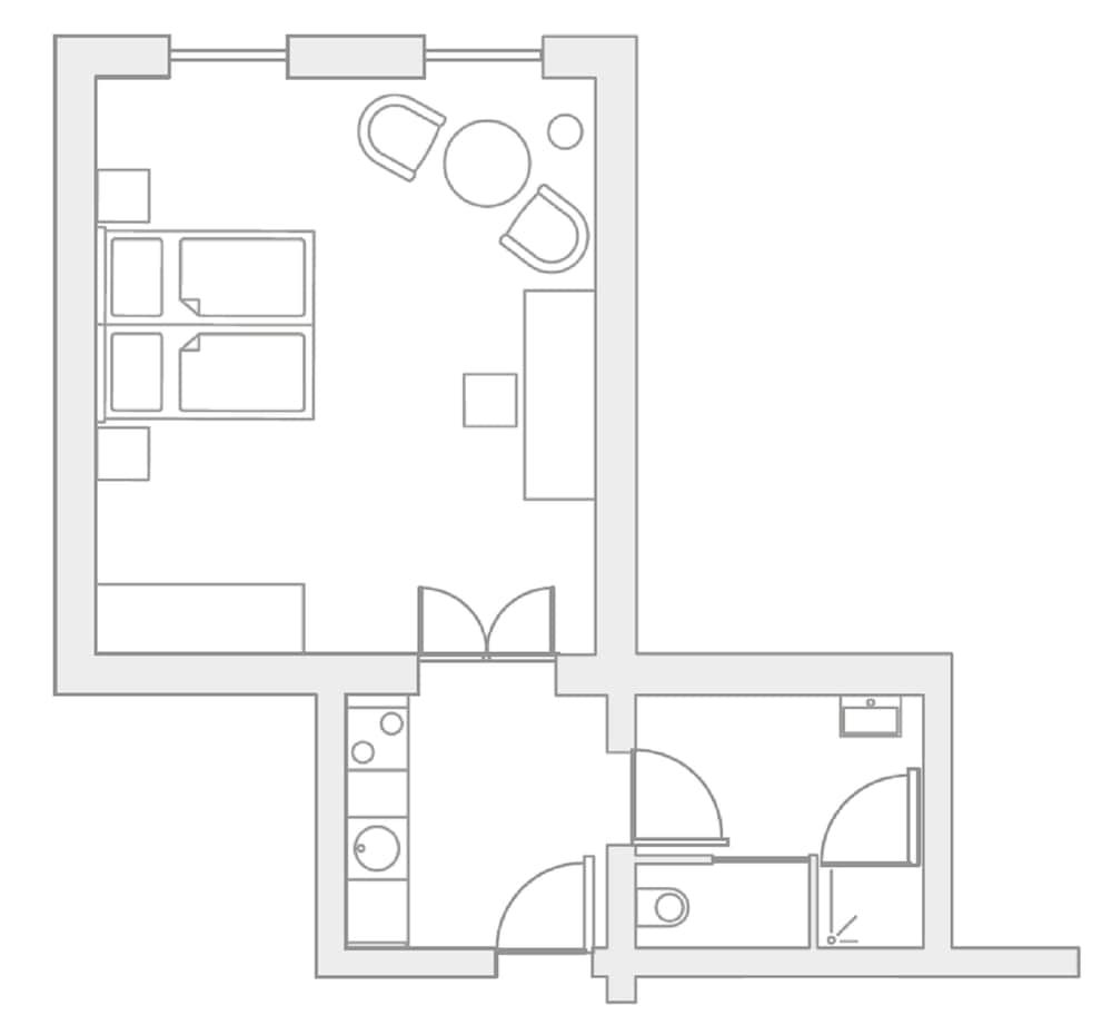Room layout blue print