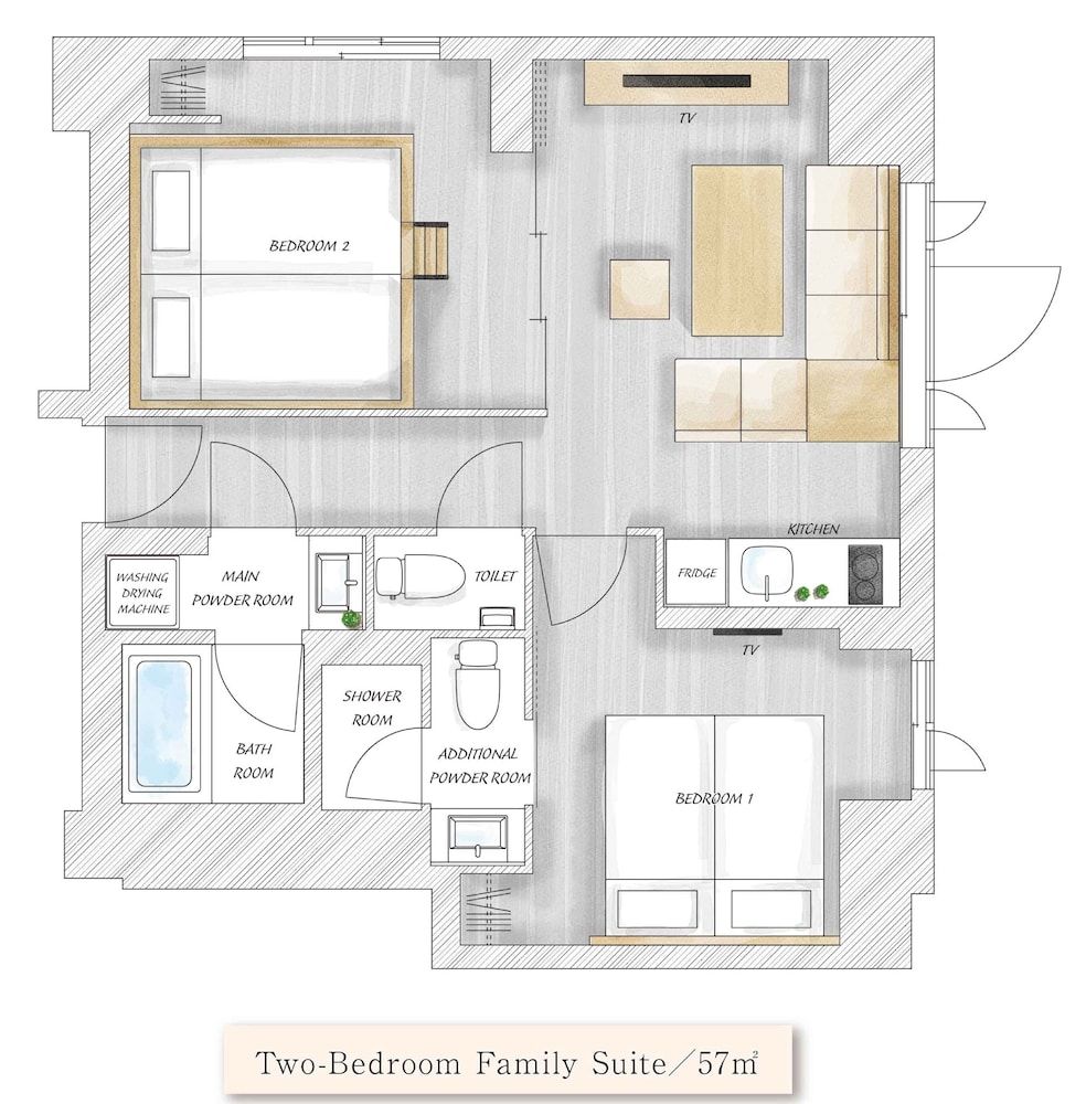 MIMARU SUITES Tokyo Nihombashi Two-Bedroom Family Suite 8
