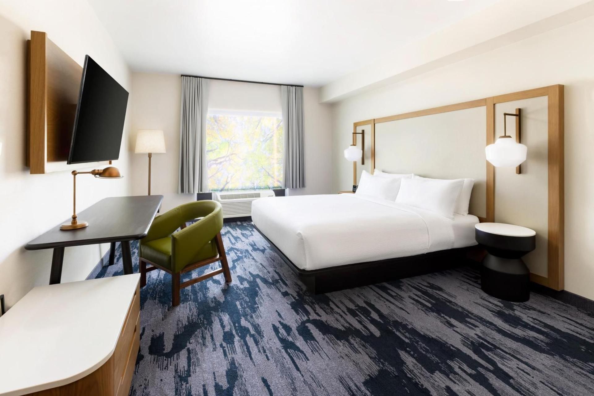King Suite with Sofa Bed - Mobility/Hearing Accessible with Roll-In Shower