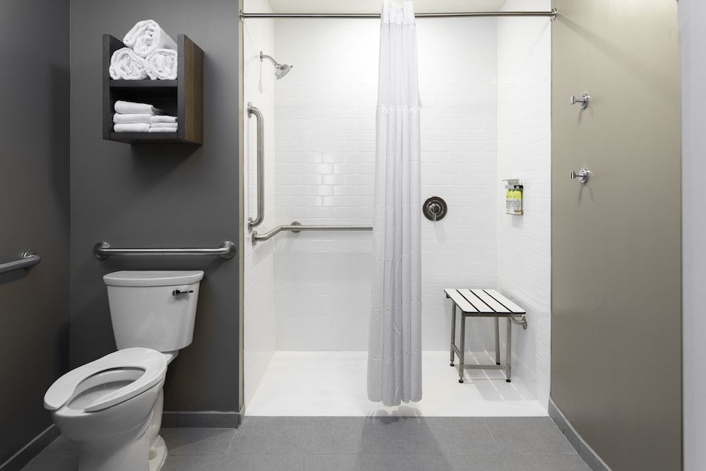 Studio Suite, 1 King Bed, Mobility Accessible, Kitchen (Roll-In Shower)