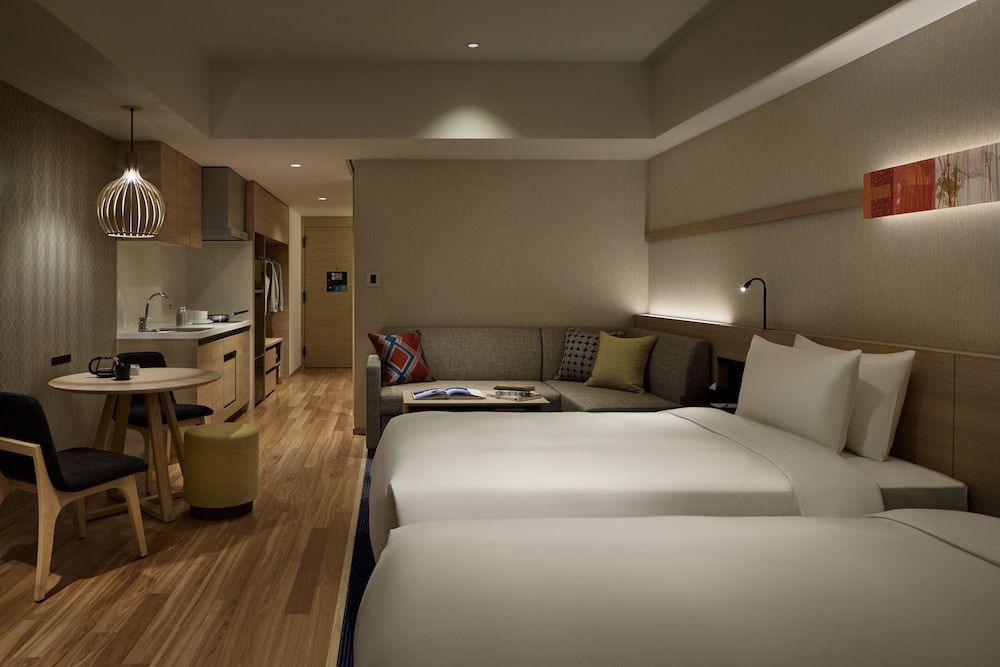 Studio, Multiple Beds, Kitchen