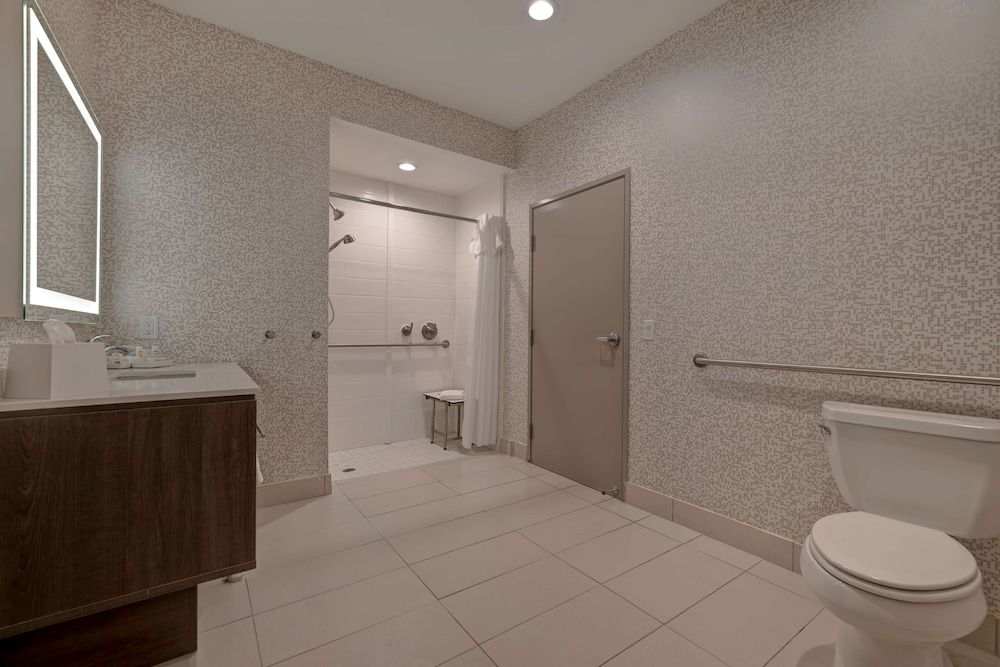 Suite, 1 King Bed, Accessible (Mobility & Hearing, Roll-in Shower)