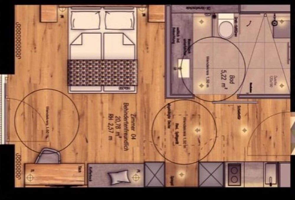 Room layout blue print