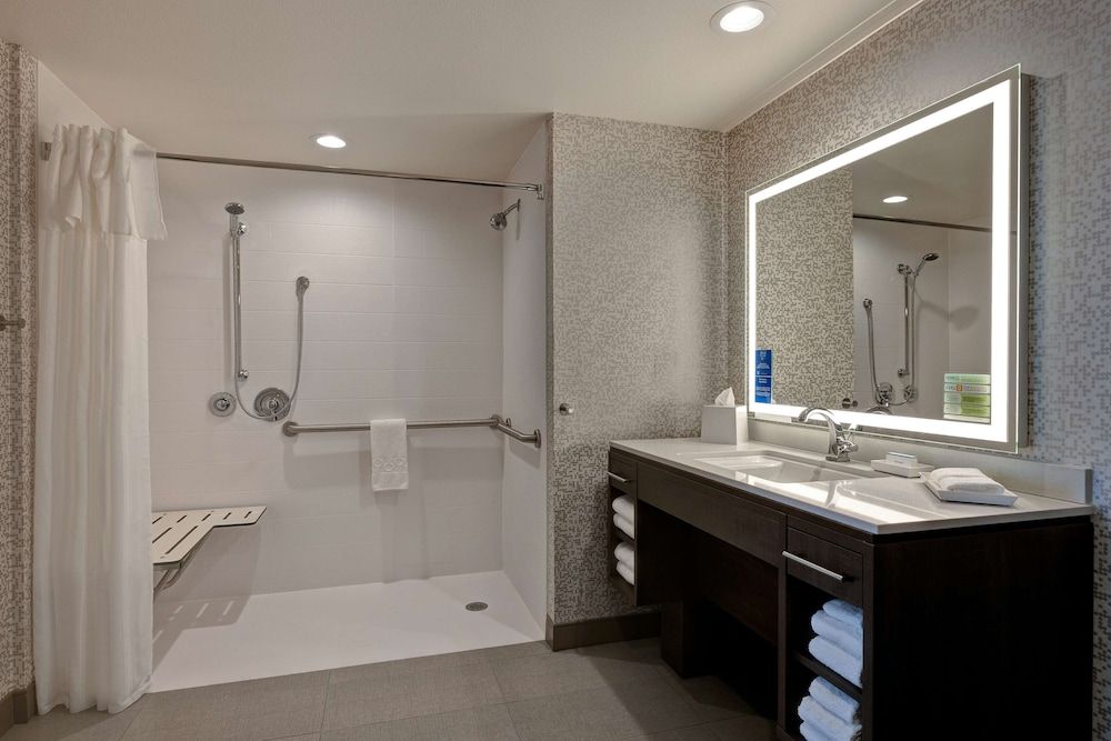 Suite, 1 King Bed, Accessible (Mobility & Hearing, Roll-in Shower)