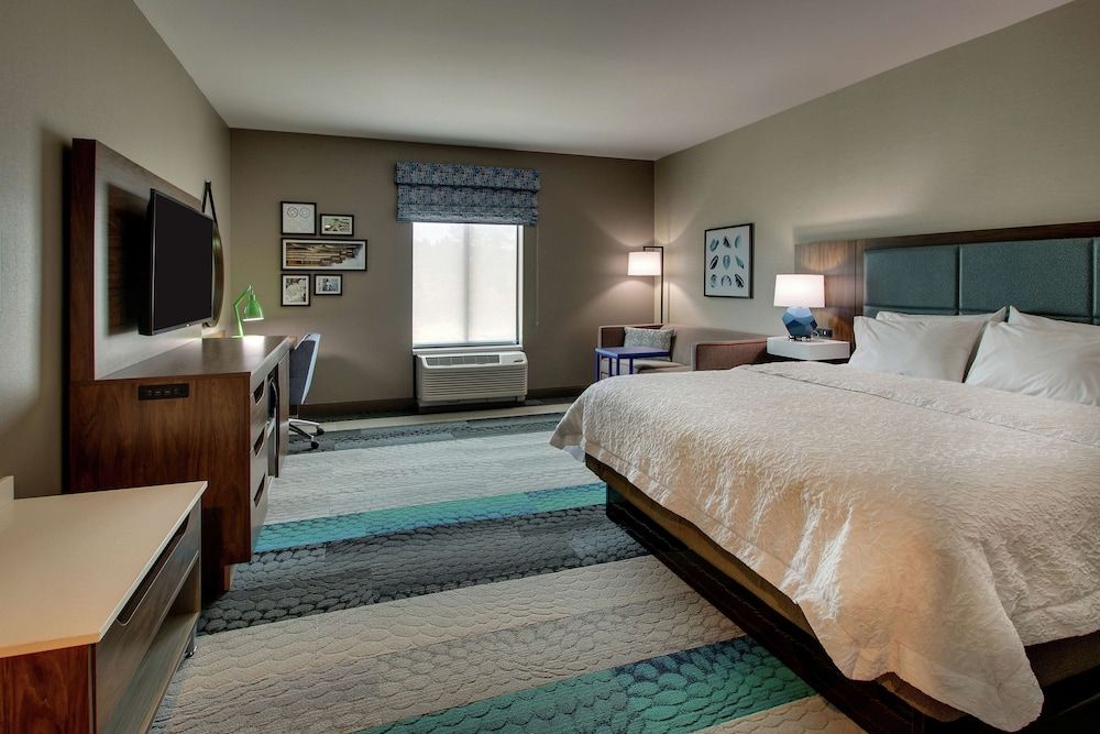 Room, 1 King Bed with Sofa bed, Refrigerator & Microwave