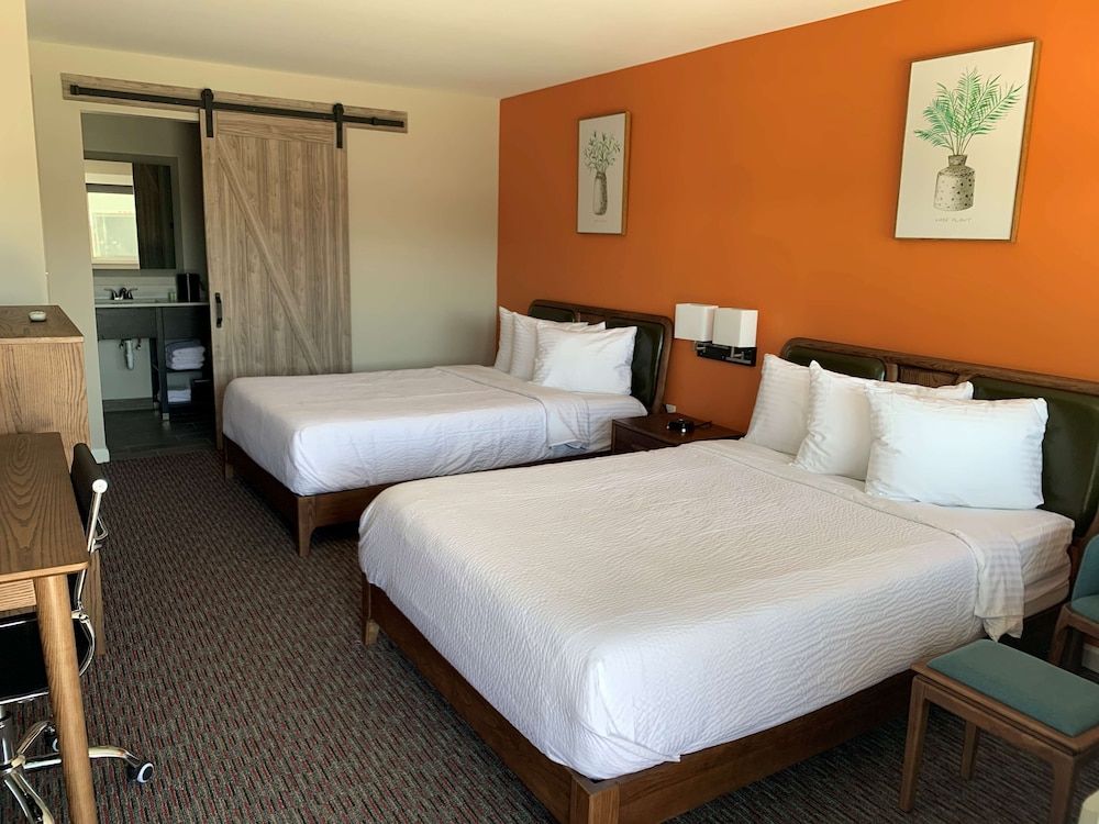 Standard Room, 2 Double Beds, Non Smoking, Refrigerator & Microwave