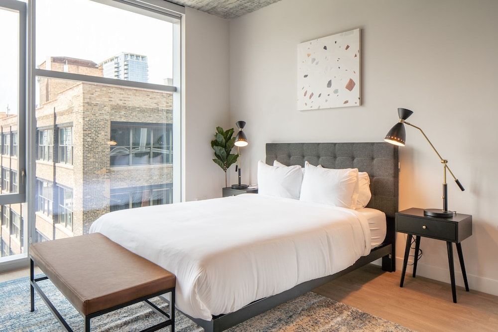 Kasa River North Chicago Comfort Studio, 1 Queen Bed, Kitchen (Self Check-in with Virtual Front Desk)