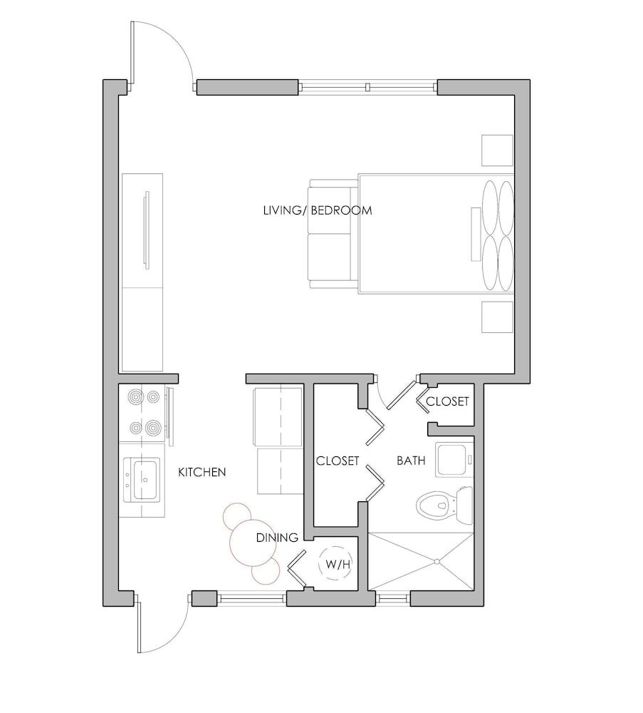 Room layout blue print