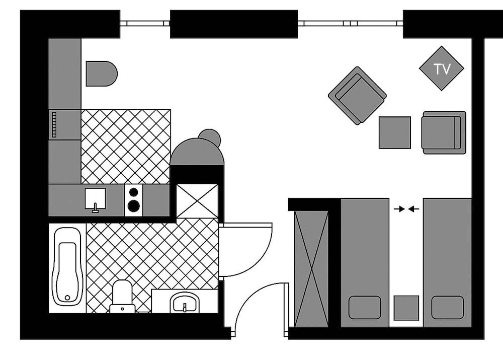 Warsaw - Apartments Apartamenty Sadyba Basic Twin Room 6