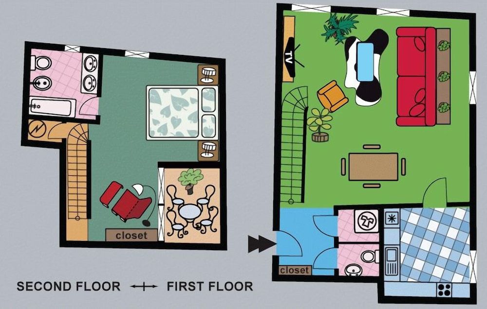 Room layout blue print