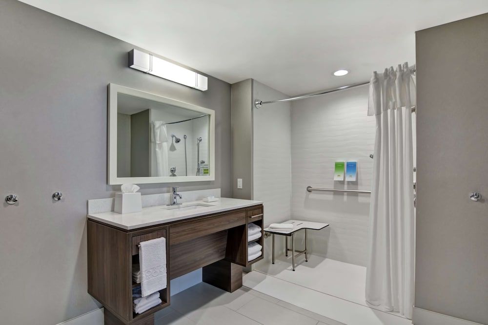 Suite, 1 King Bed, Accessible (Roll-In Shower, Mobility & Hearing)