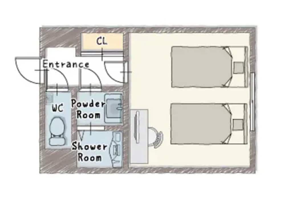 Hauza Kyoto Gojo Karasuma Superior Twin Room 3