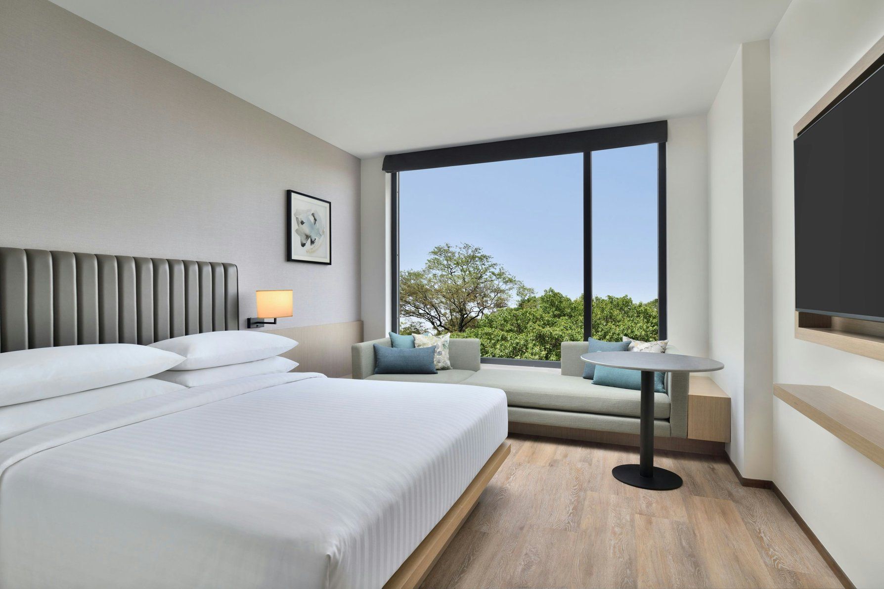 Premium, Guest room, 1 King, Sofa bed, City view, Away from elevator, Facilities access