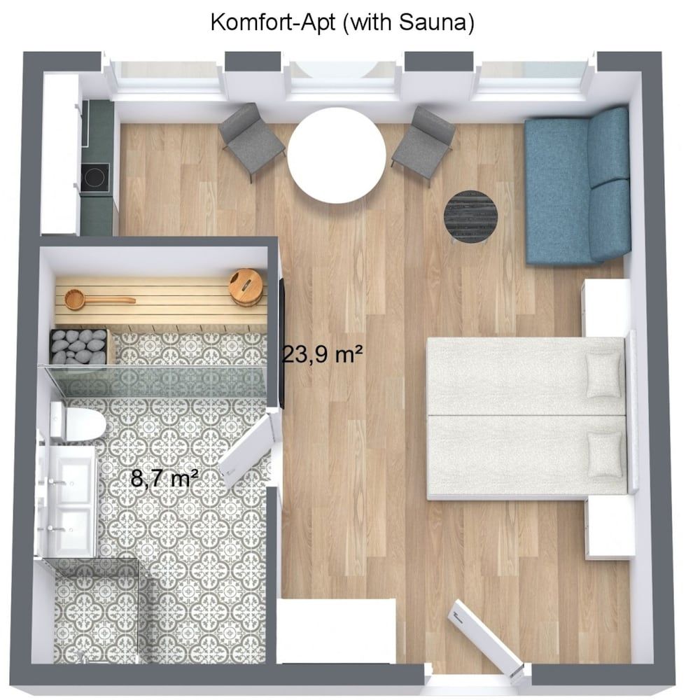Room layout blue print