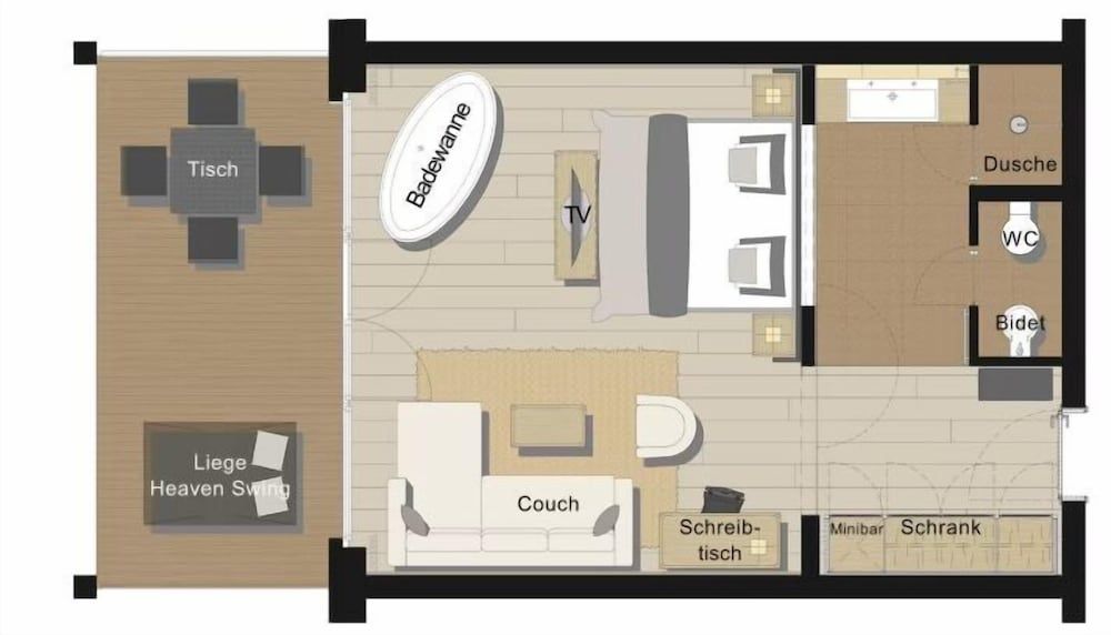 Chalet Mirabell Standard Double Room, Garden Area 3