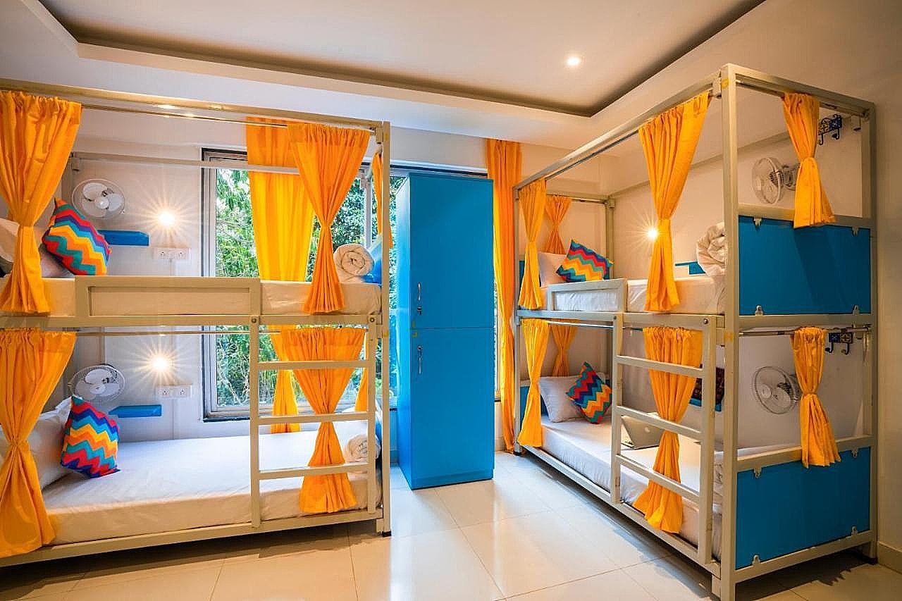 Bed in 10 Bed Female Only AC Dormitory Room with Ensuite Bathroom