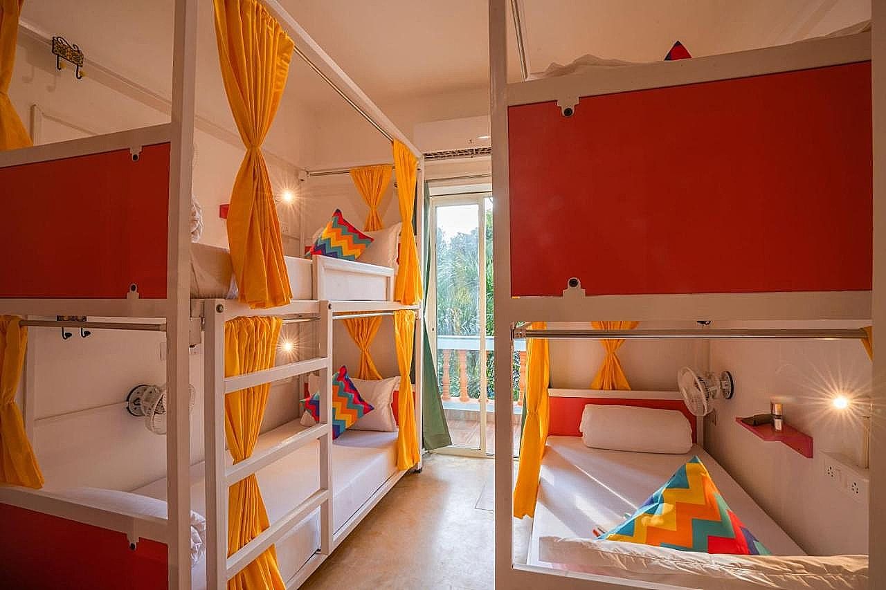 Bed in 12 Bed Mixed AC Dormitory Room with Ensuite Bathroom