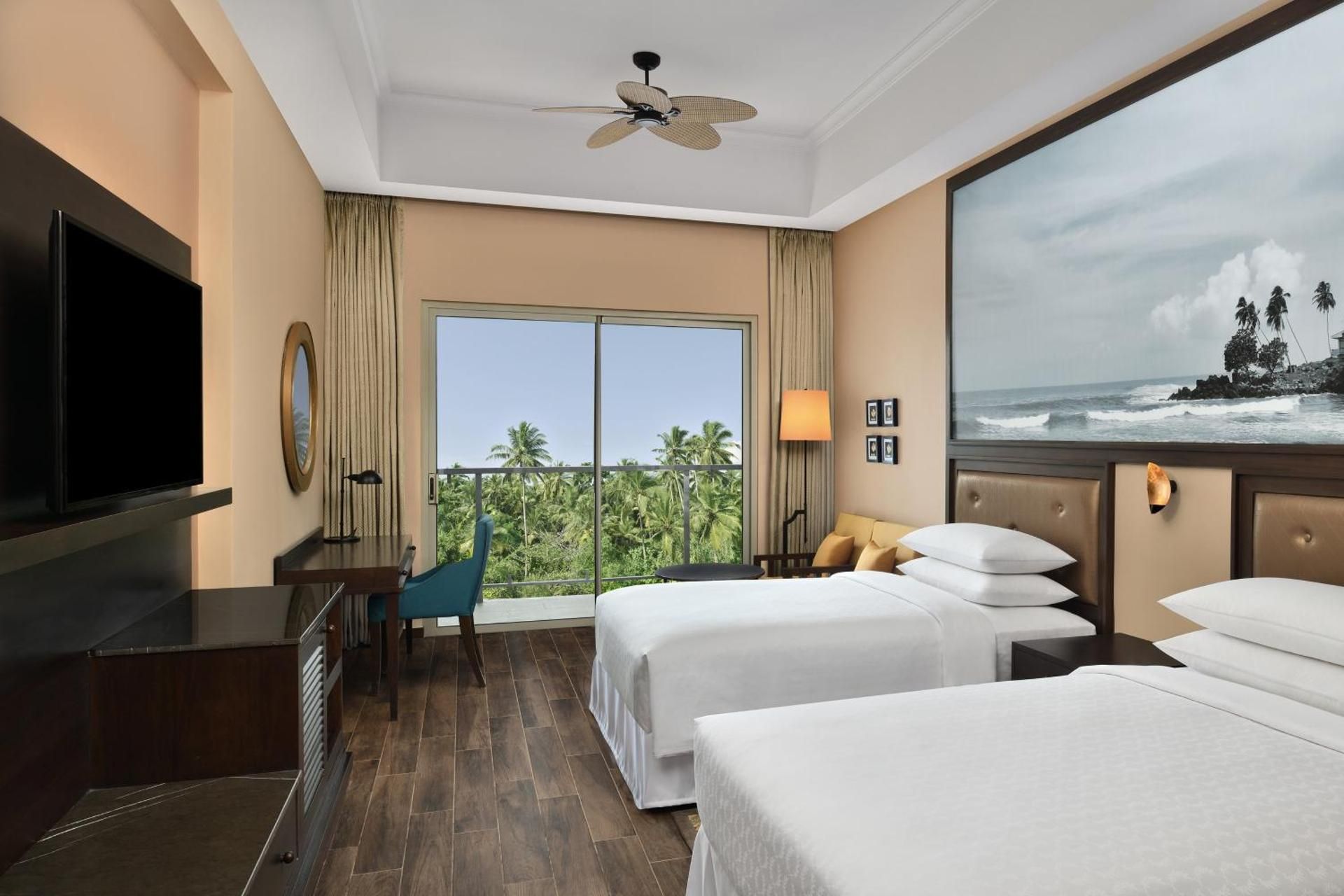 Deluxe Guest room, 2 Twin/Single Bed(s), Garden view, Balcony