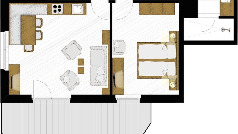 Junior-Apartment "Smaragd" (add. cleaning fee 125 EUR to be paid on site)