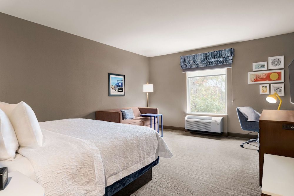 Room, 1 King Bed with Sofa bed, Refrigerator & Microwave