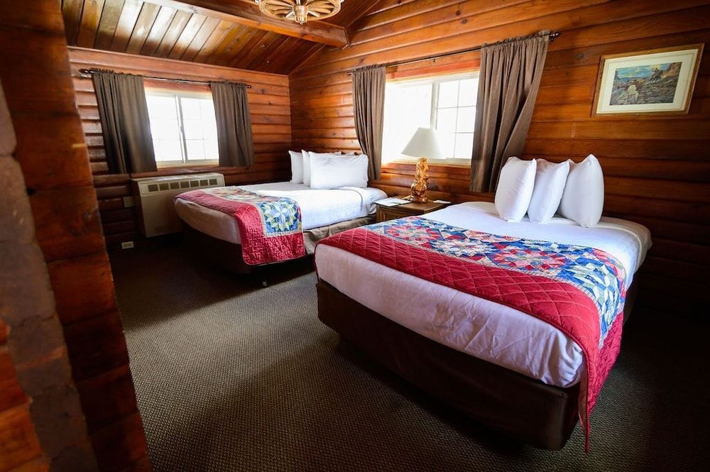 Classic Double Room, 2 Double Beds, Private Bathroom, Mountain View