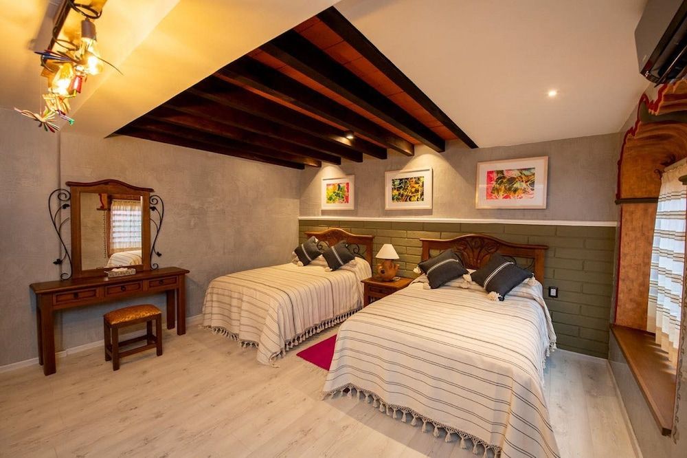 Superior Double Room, 2 Double Beds, Private Bathroom, Garden View