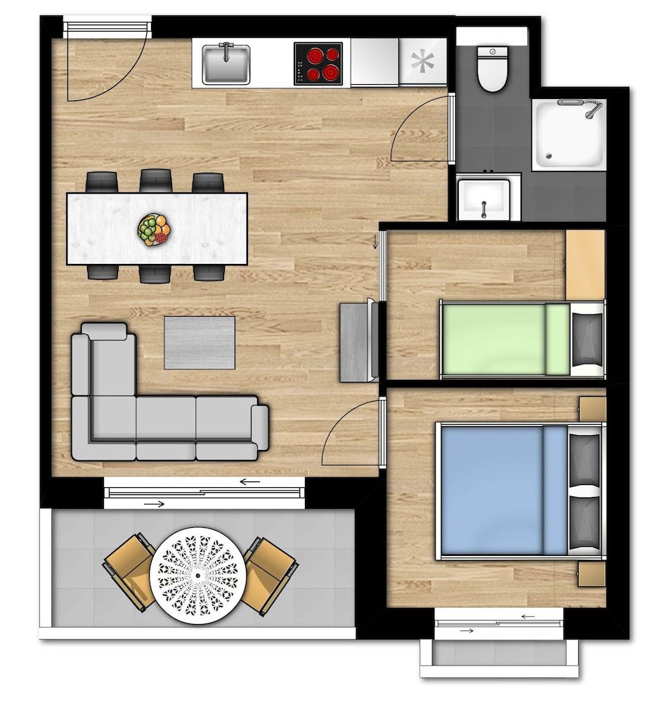 Holiday Suites Nieuwpoort Family suite | 2 adults - 3 kids 2