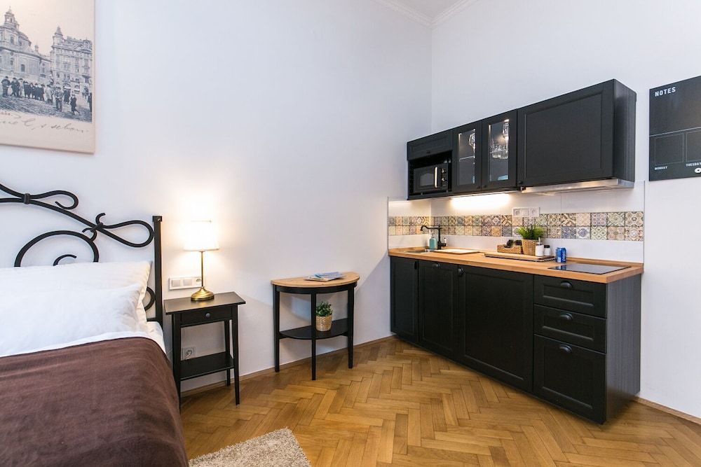 The Old Town Square & Parizska Apartments Design Apartment, Kitchenette, Courtyard View (St. Nicholas) 6