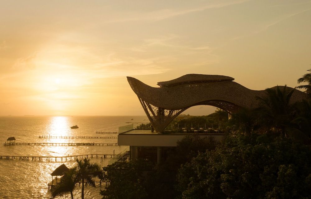 Outdoor wedding area