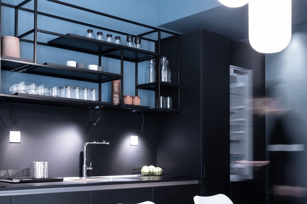 The H Experience Boutique Apartments Athens Blue and Peach Two Bedroom Apartment Free Parking 13