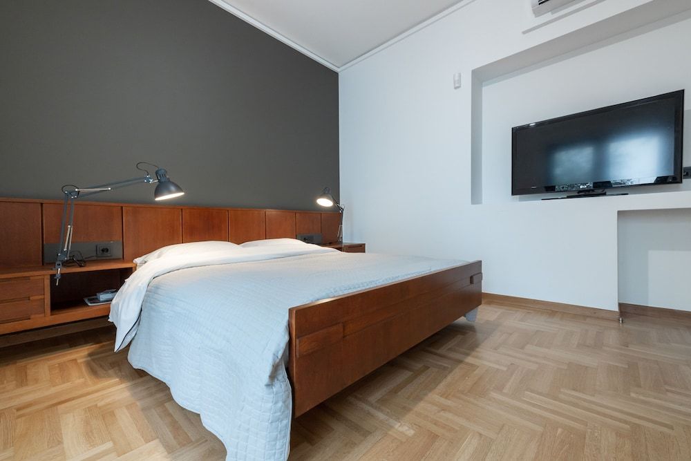 The H Experience Boutique Apartments Athens Grey and White Two Bedroom Apartment Free Parking 4