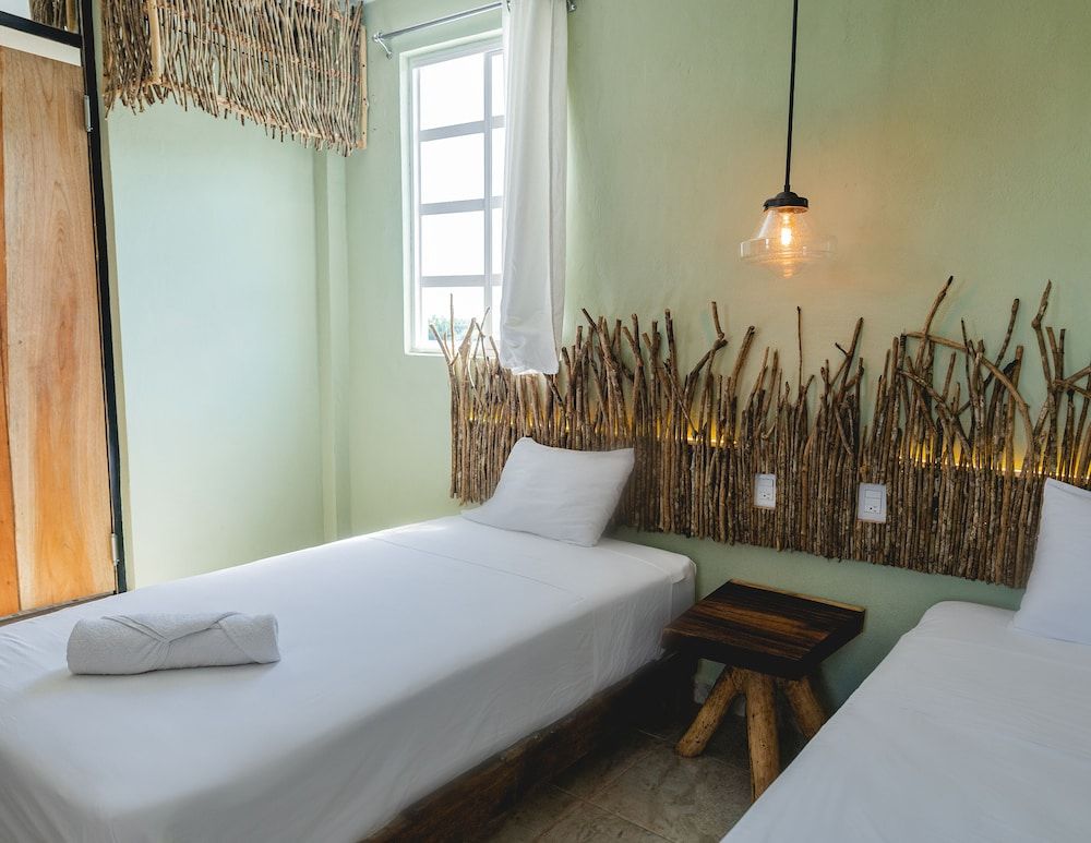 La Tulumeña Traditional Double Room, 2 Twin Beds 2