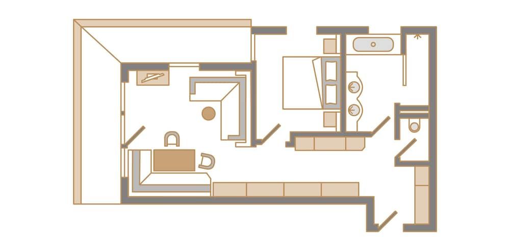 Room layout blue print