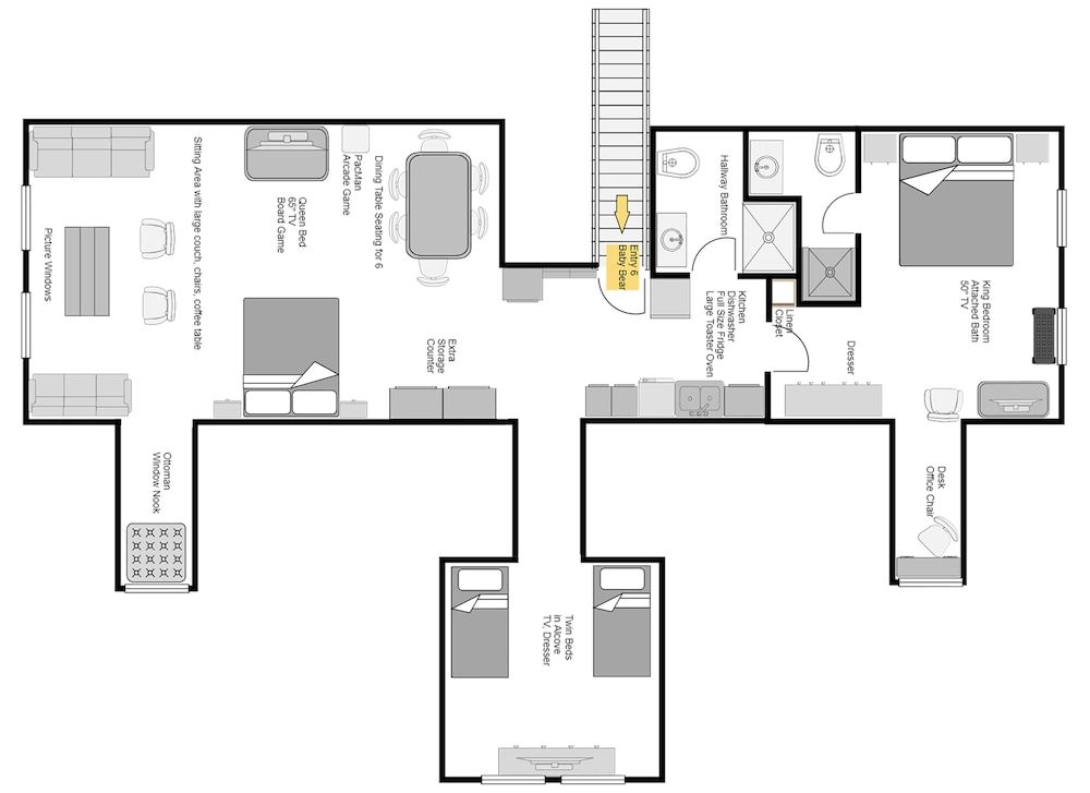 Rustic River Lodge by HoneyBearCabins Baby Bear Condo 10