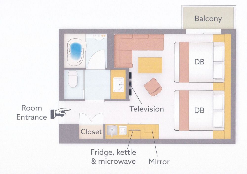 ORI Kyoto Hotel Premium Double Room with Two Double Beds (Non smoking) 5