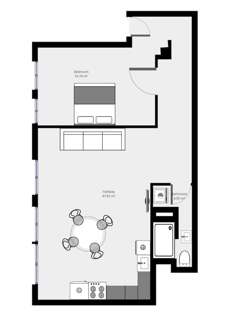 Room layout blue print