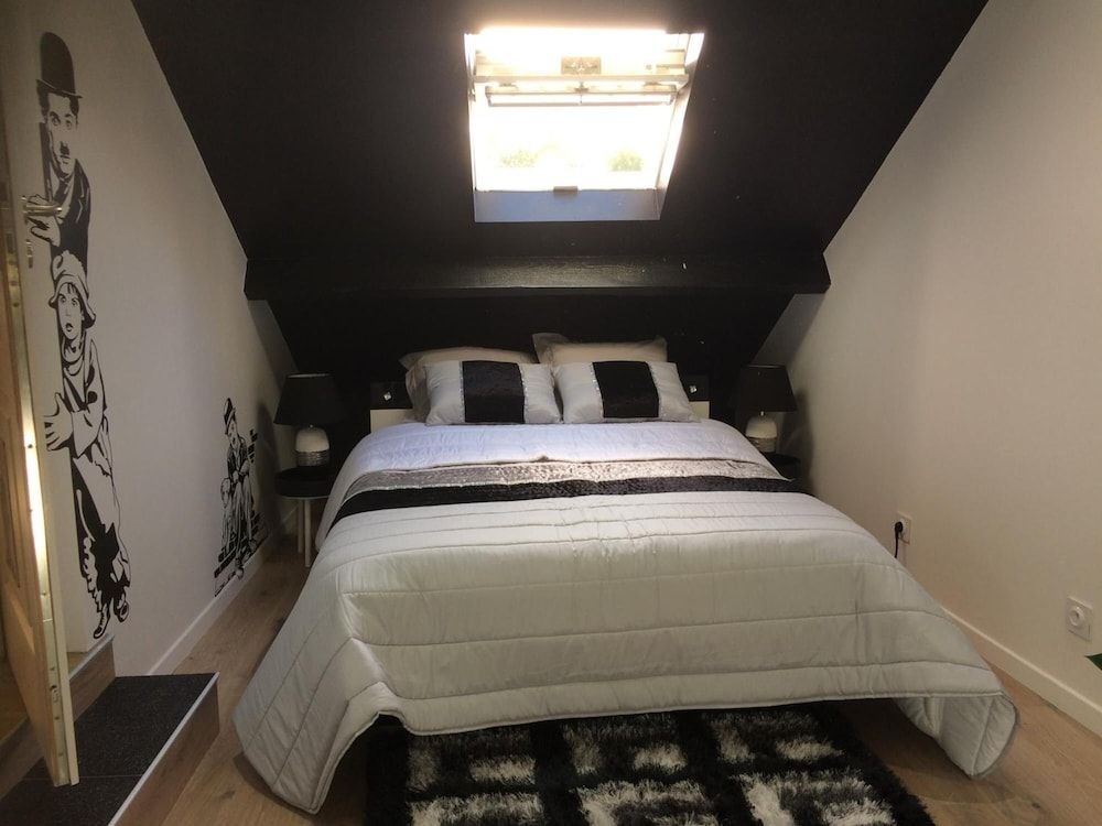 Chambres d'hôtes Au Lévrier de Chessy Standard Double Room, 1 Queen Bed with Sofa bed, Mezzanine (Cinéma) 4