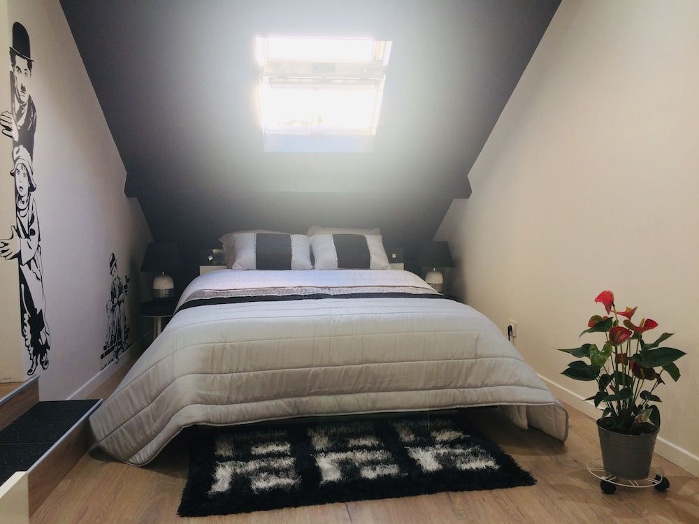 Chambres d'hôtes Au Lévrier de Chessy Standard Double Room, 1 Queen Bed with Sofa bed, Mezzanine (Cinéma) 3