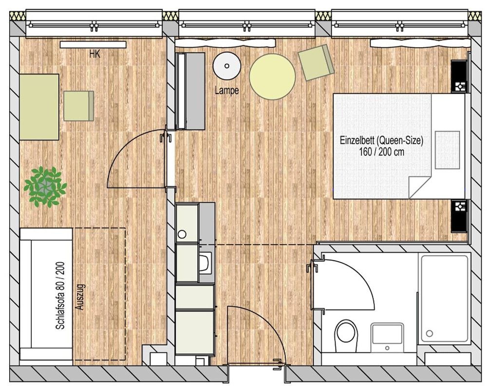 Room layout blue print